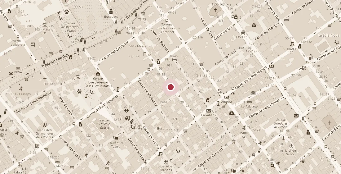 Mapa: LittleStudio Ceramics en Carrer de Massens, 41, Gràcia, Barcelona